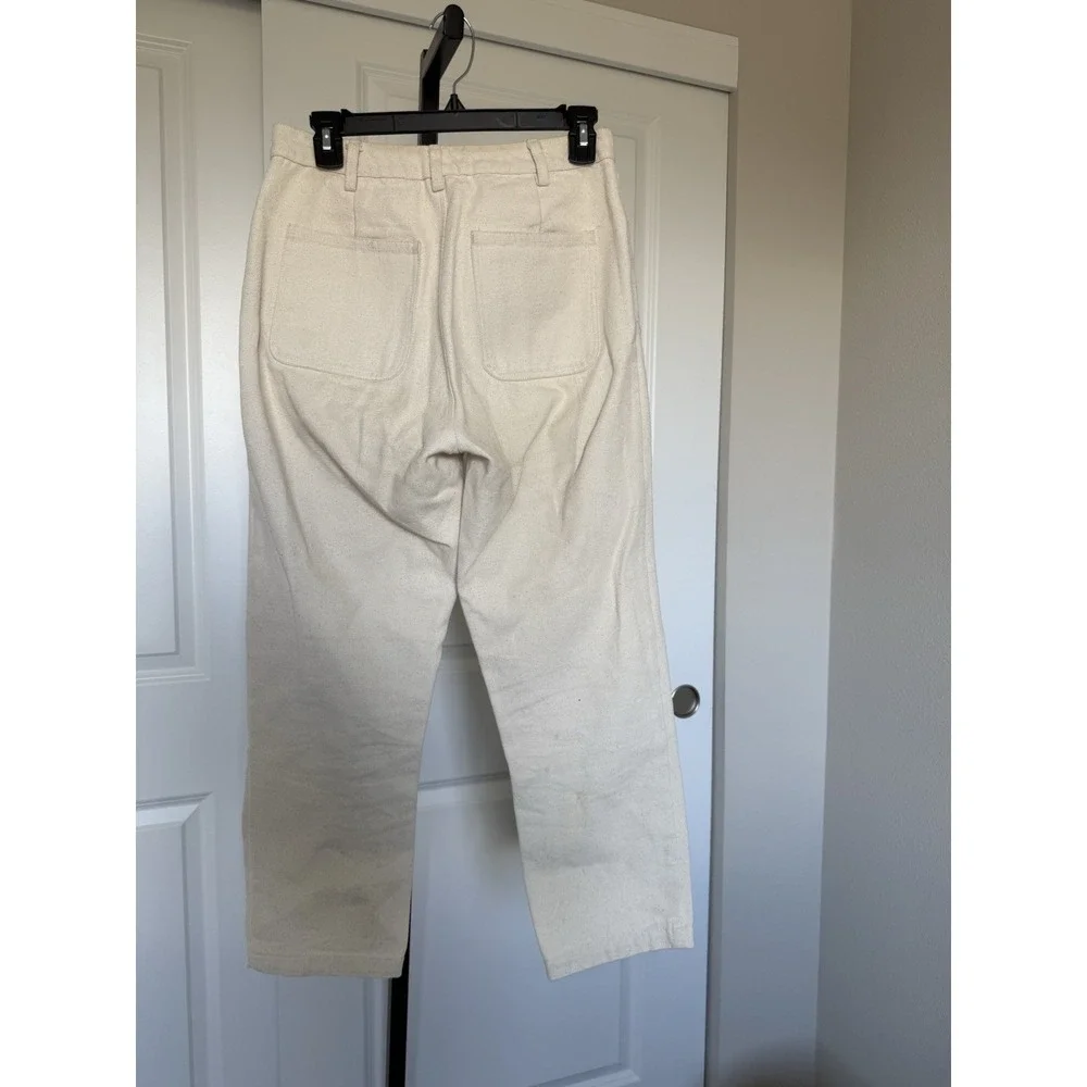 diamond‎ leah rigid pants natural Size 6 Minimalist Organic